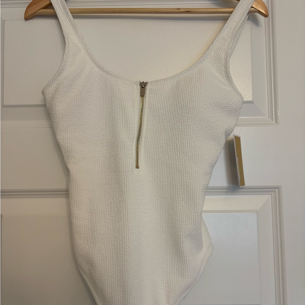 Michael Kors White One Piece Swimsuit